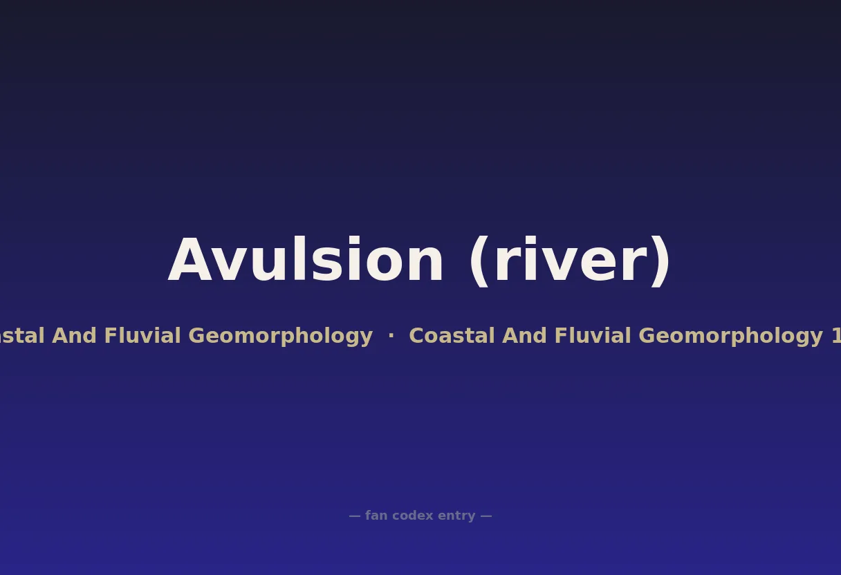 Avulsion (river)