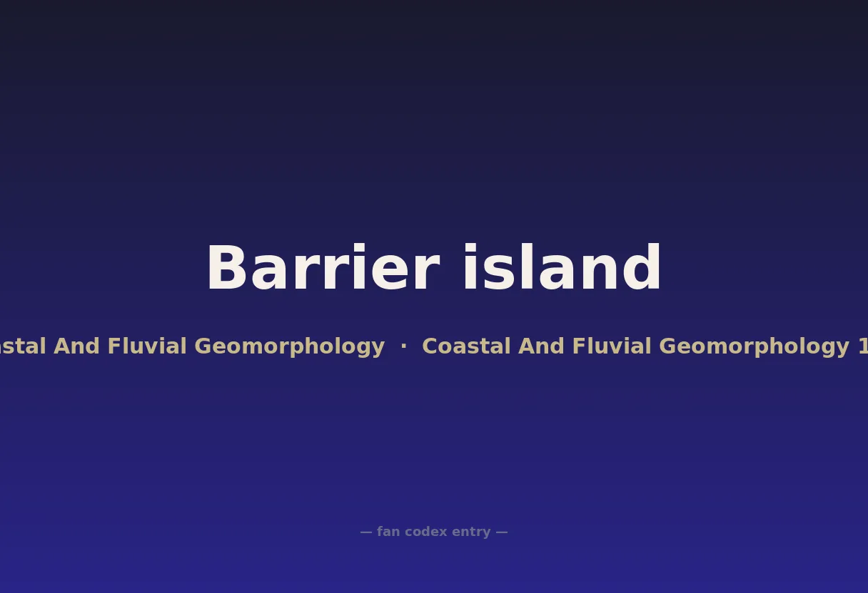 Barrier island