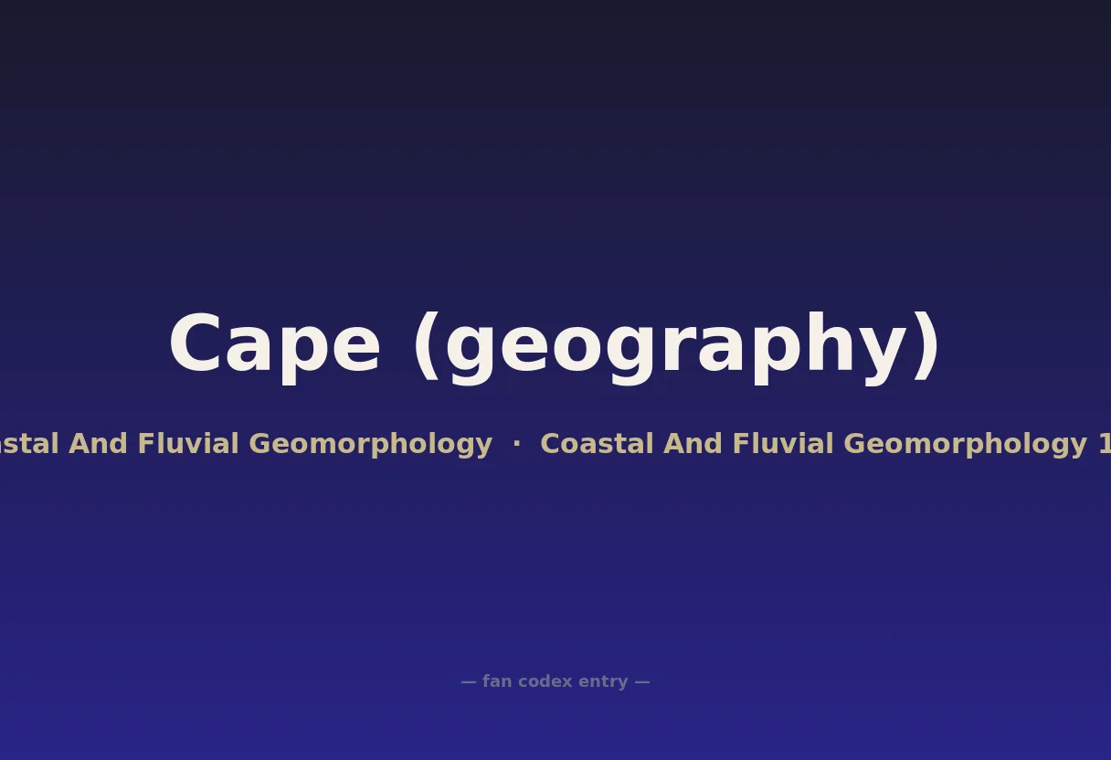 Cape (geography)