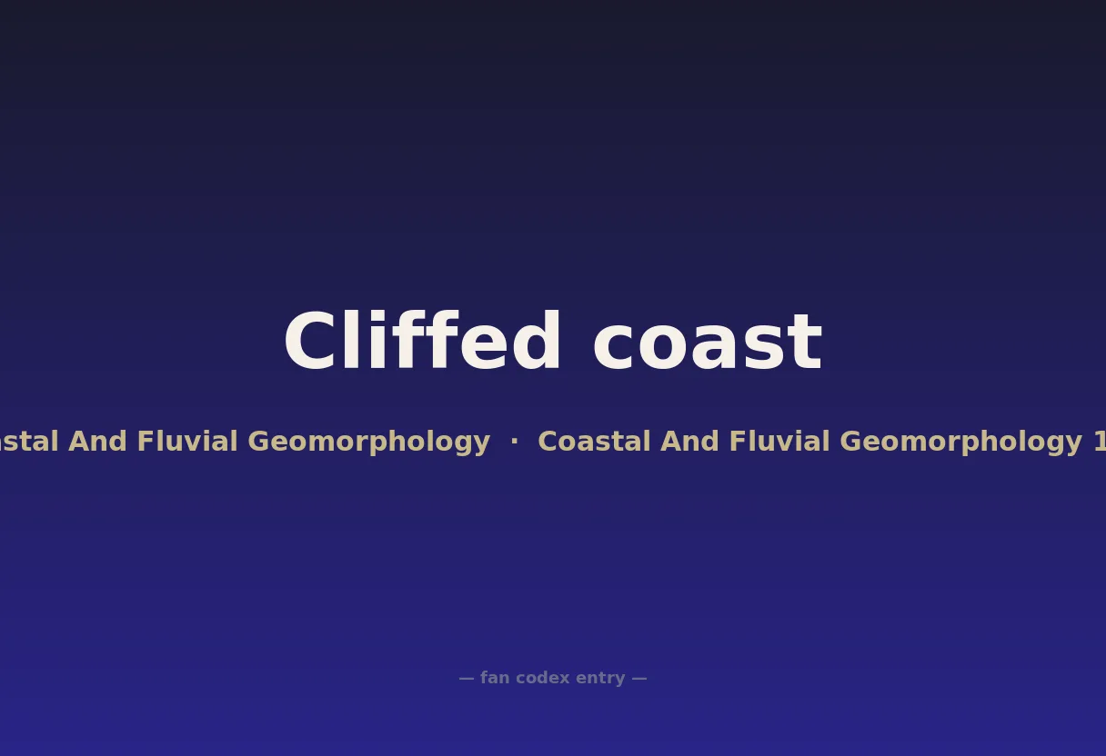 Cliffed coast