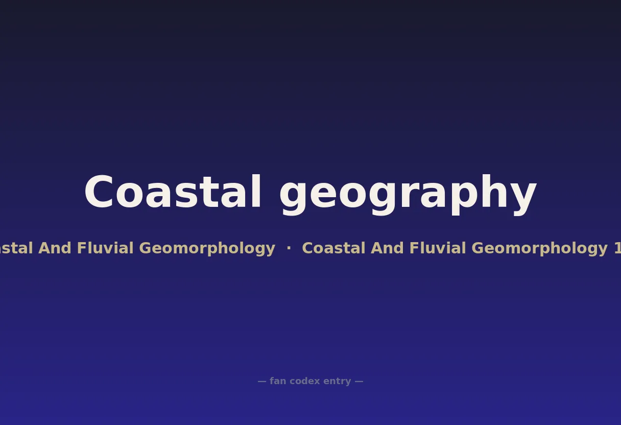 Coastal geography