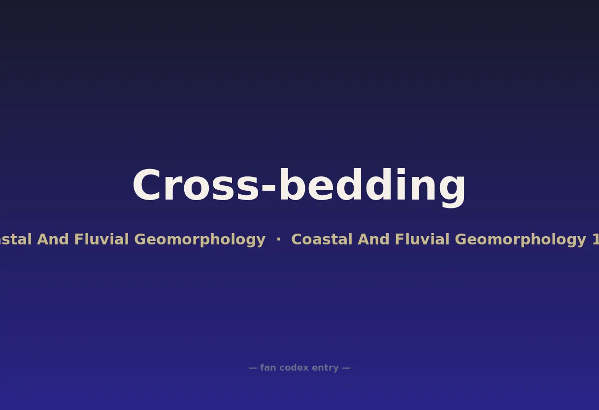 Cross-bedding