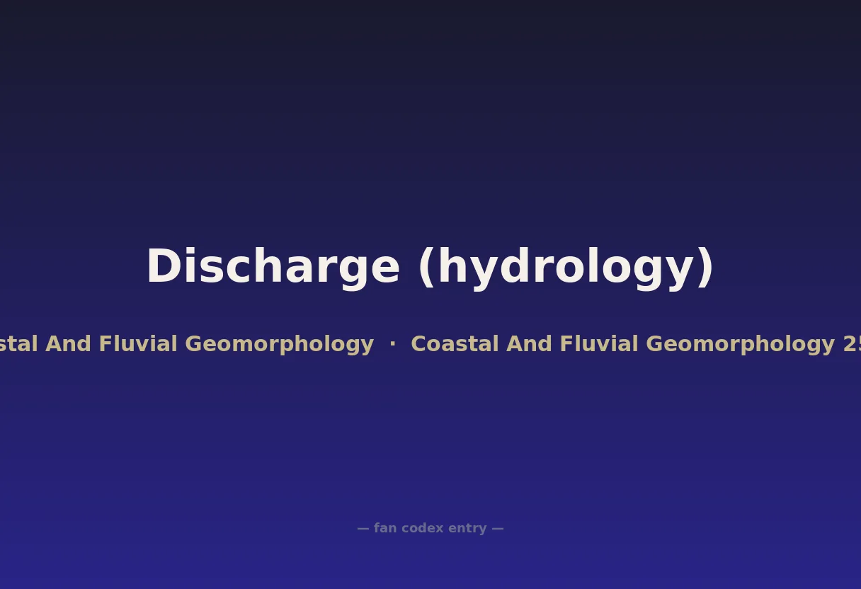Discharge (hydrology)